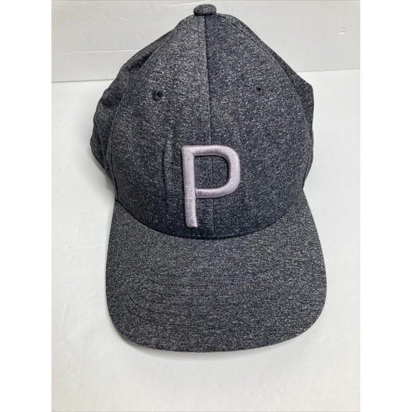 Puma Golf Cap Hat Adult Gray SnapBack‎ Adjustable Sports Embroidered - Picture 1 of 16